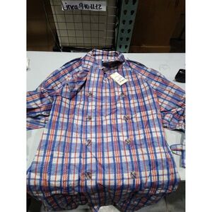 VETEMENTS-Barbes Trench Coat-Blue Check-MD